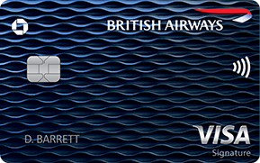 Clickable card art links to British Airways Visa Signature(Registered Trademark) card product page