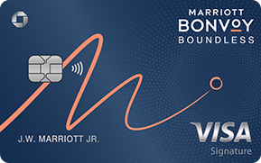 Clickable card art links to Marriott Bonvoy Boundless(Registered Trademark) credit card product page