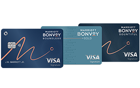 Marriott Bonvoy Boundless(Registered Trademark) credit card. Marriott Bonvoy Bold(Registered Trademark) credit card. Marriott Bonvoy Bountiful(Trademark) credit card.