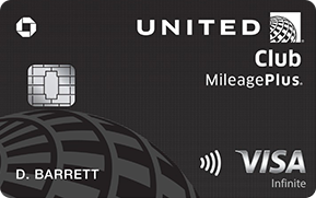 Clickable card art links to United Club(Service Mark) Infinite Card product page